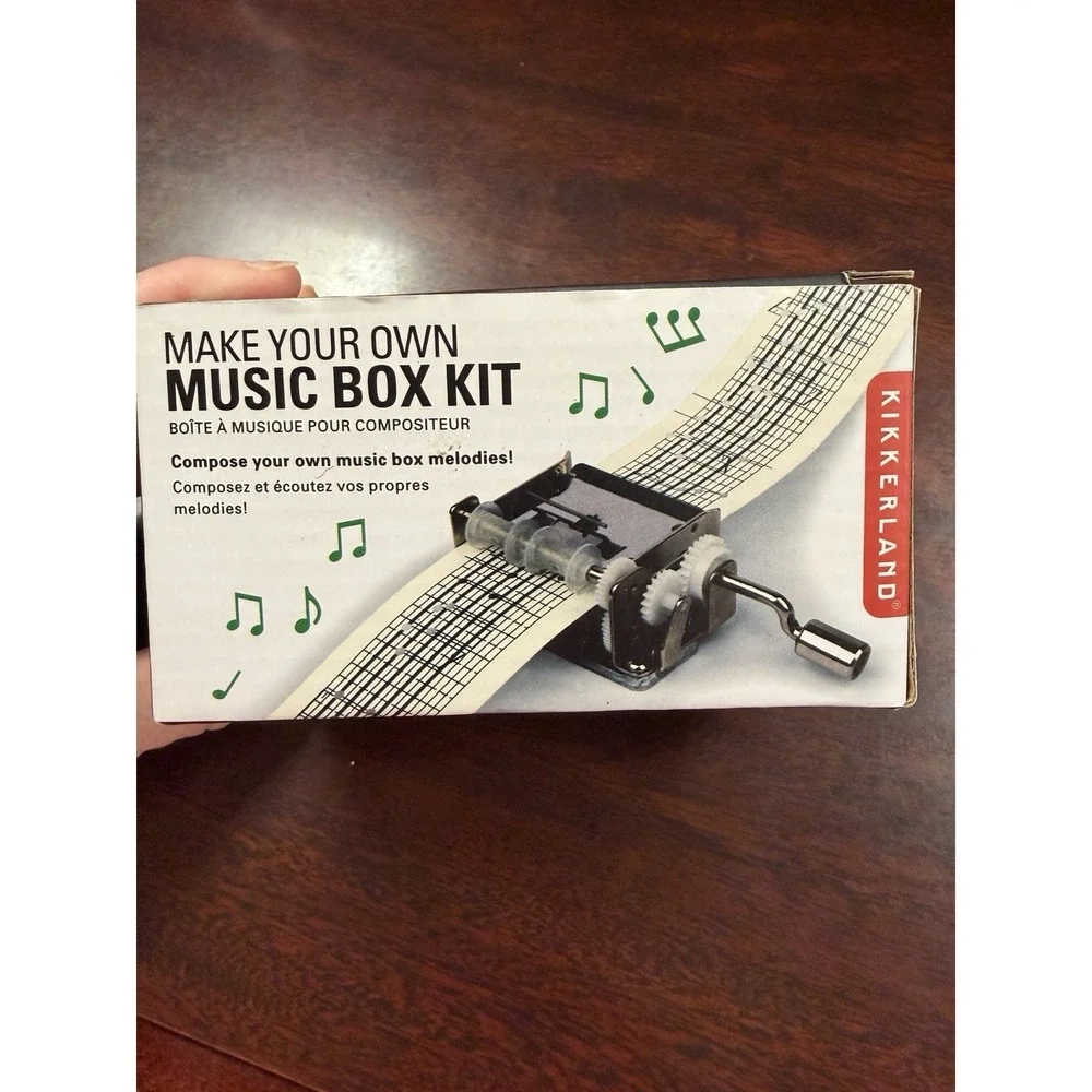 Kikkerland Make Your Own Music Box Kit - New